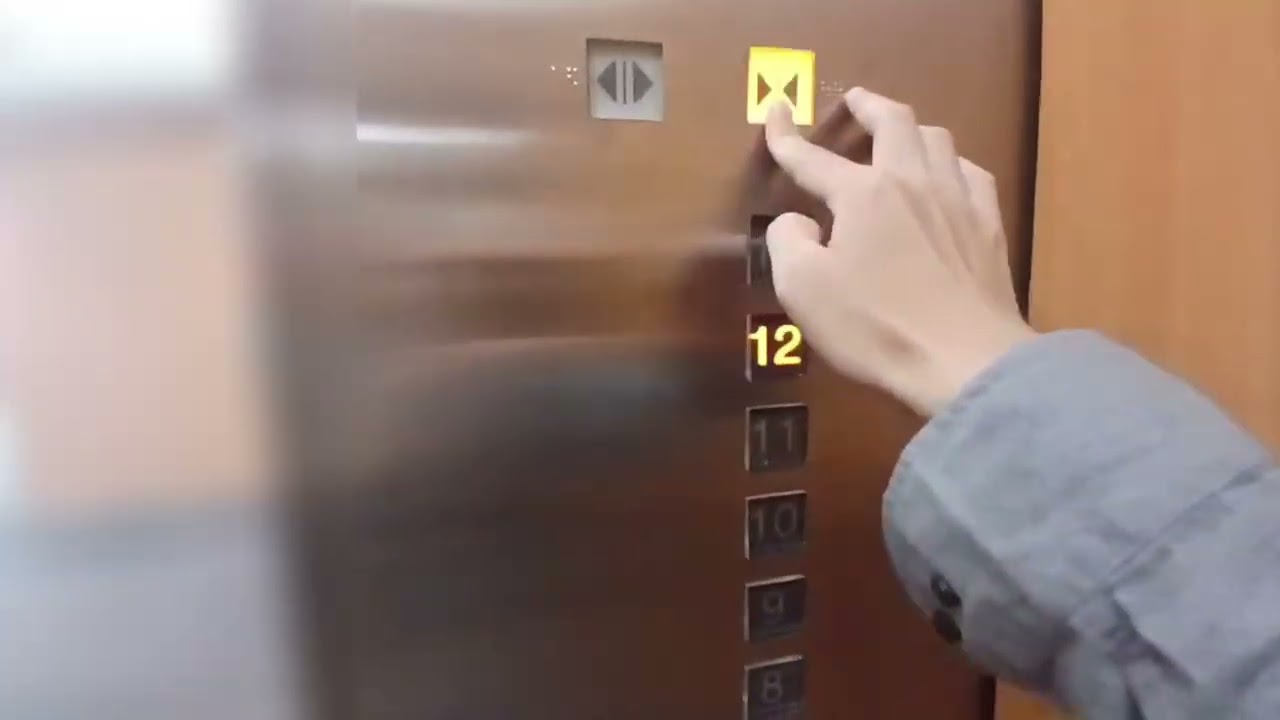 【日立ボタンの三菱行先予報システム | Mitsubishi DOAS with Hitachi Button】三菱エレベーター：ニッセイ新大阪ビル 低層用（車椅子対応機）