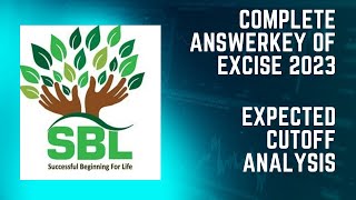 Excise inspector 2023 answerkey and cutoff analysis
