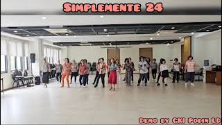 Simplemente 24 Ld.....Linedance Gki pondin......💃💃💃