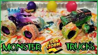 Monster Truck Monday Volcano Eggs & Slime Racing screenshot 3