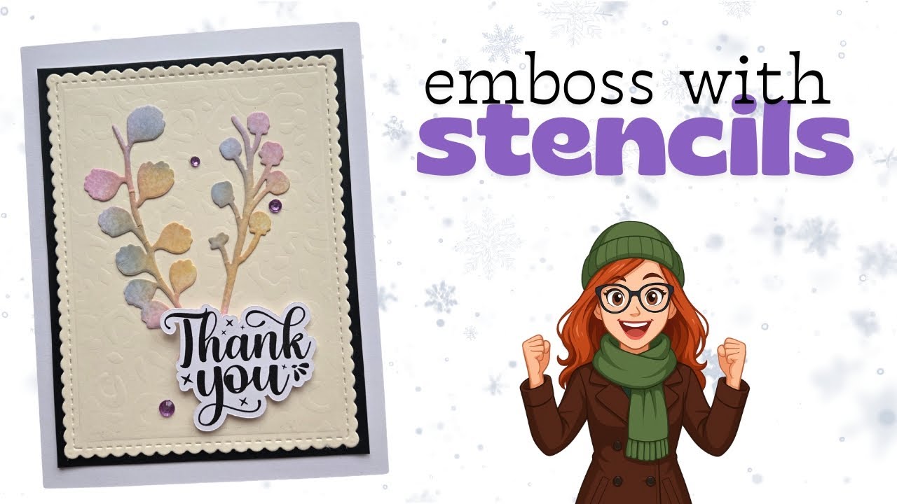 How to emboss using stencils - YouTube