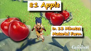 81 Apple in 13 Minutes - Genshin Impact Material Farm