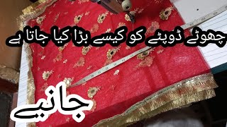 How To Enlarge A Fancy Dupatta Yaseen Muneer Sching Cl