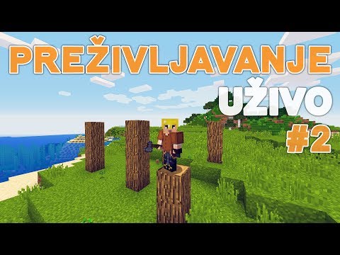 GRADIMO KUĆU I ISTRAŽUJEMO (Minecraft Preživljavanje Uživo) ep.2