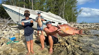 We GOT STRANDED in the ISLANDS! (SEVERE WEATHER) Surviving off what we Catch Clean and Cook