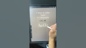 Easy ways to letter "hello" in calligraphy #moderncalligraphy #handlettering #shorts #calligraphy