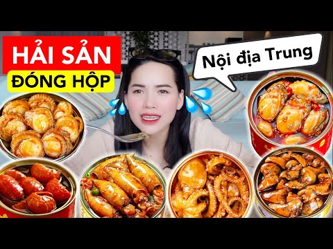 Video [Review] HẢI SẢN ĐÓNG HỘP NỘI ĐỊA TRUNG | Hàu sữa, Ốc... - youtube