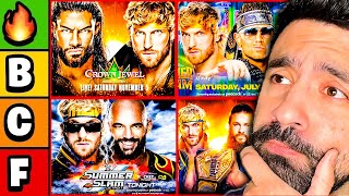 Ranking EVERY Logan Paul WWE Match (WWE Tier Ranking)