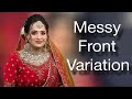 Messy front hairstyle for bridal / bridal hairstyle kaise kare / bridal messy bun | #bridal 