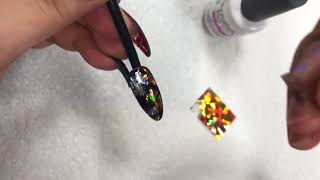 How to use nails foils easy Cách làm “foils design đơn