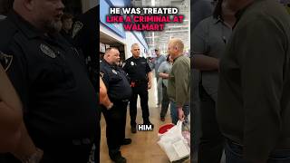 Officers stopped him at Walmart and treated him like a thief with no proof