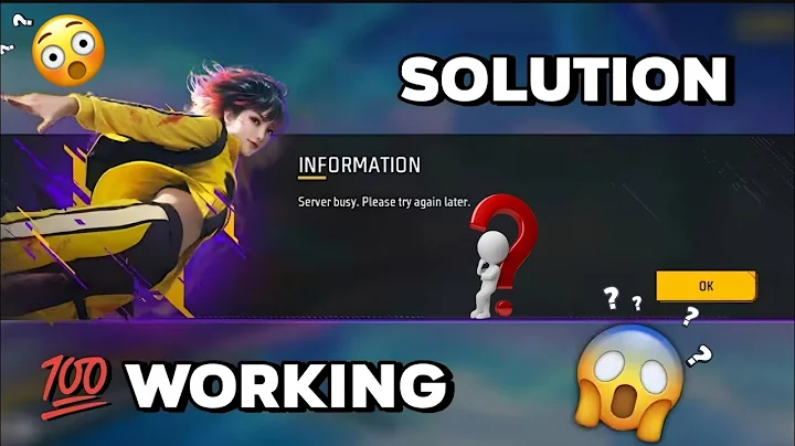 🤕Server Busy Problem 🥲Free Fire Today | Free Fire Not Opening Tamil | How to Solve Server Busy !?❤️