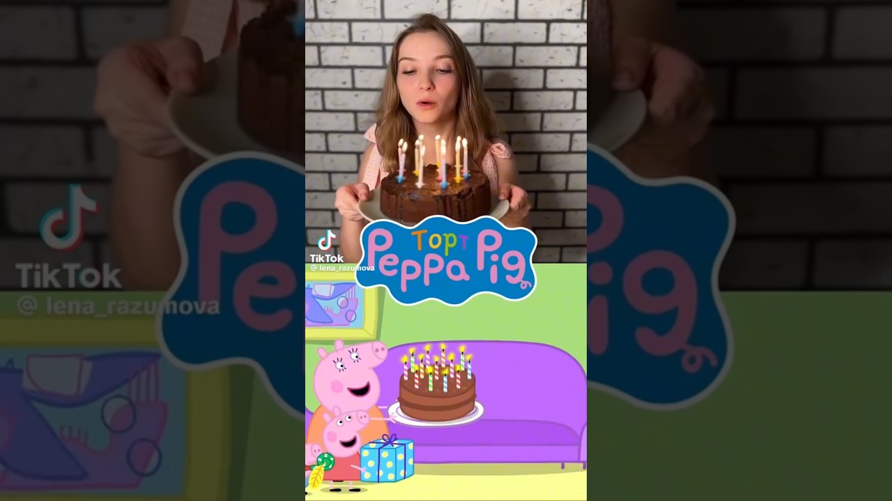 Top Peppa Pig  как сделать шоколадный торт 🎂 на день рождения папы Свина
