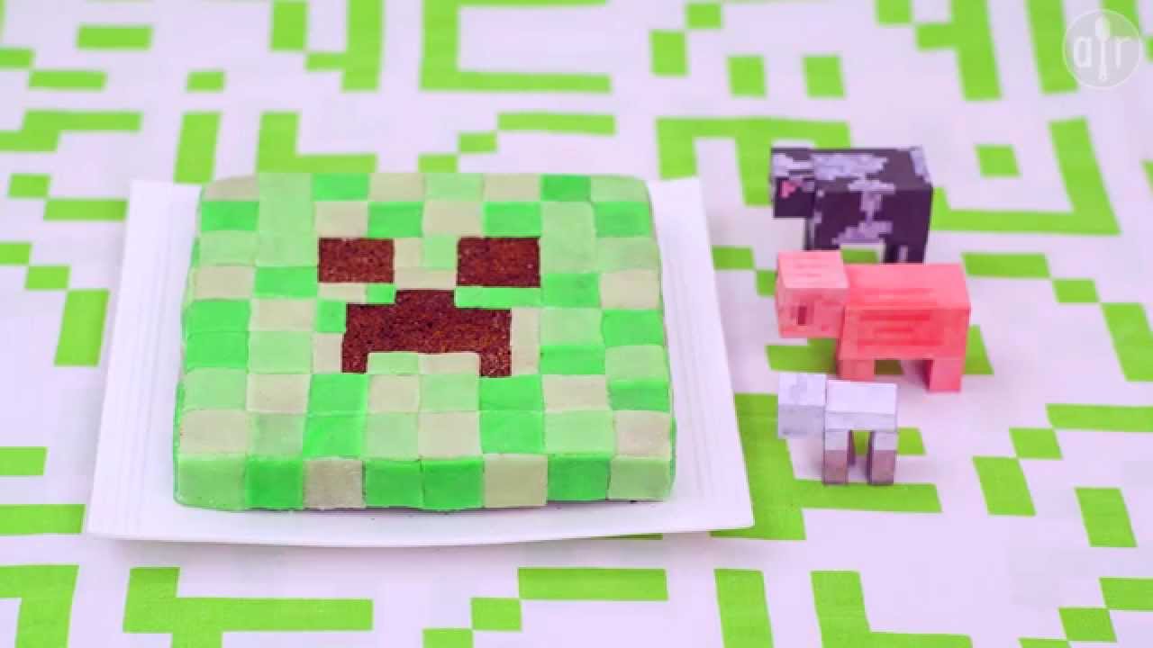 Gâteau Creeper MineCraft - Le blog de Goun