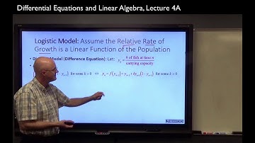 Diff Eqs & Lin Alg 4A: Double Pendulum, Logistic Model, Slope Fields, Introduction to Euler