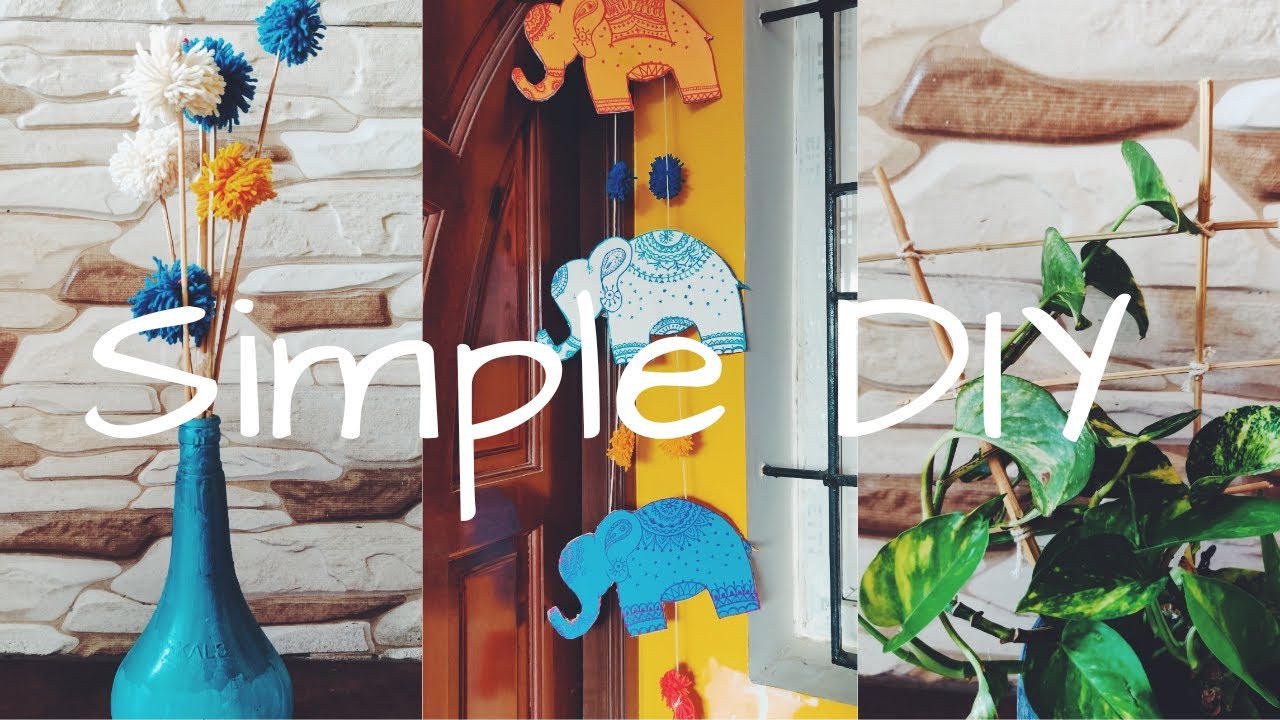 3 simple DIY home decor - YouTube