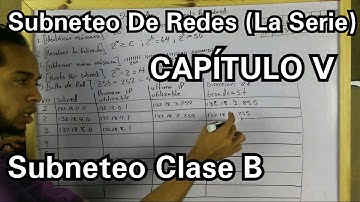 SUBNETEO DE REDES [CAPITULO V] {Subneteando una red Clase B}