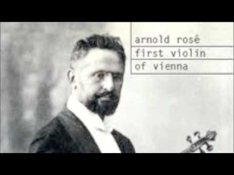 Arnold Rose plays Chopin Nocturne, Op. 9/2 (1910)