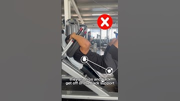 Avoid Low Back Pain When Doing Hack Squats #legday #legs #legworkout