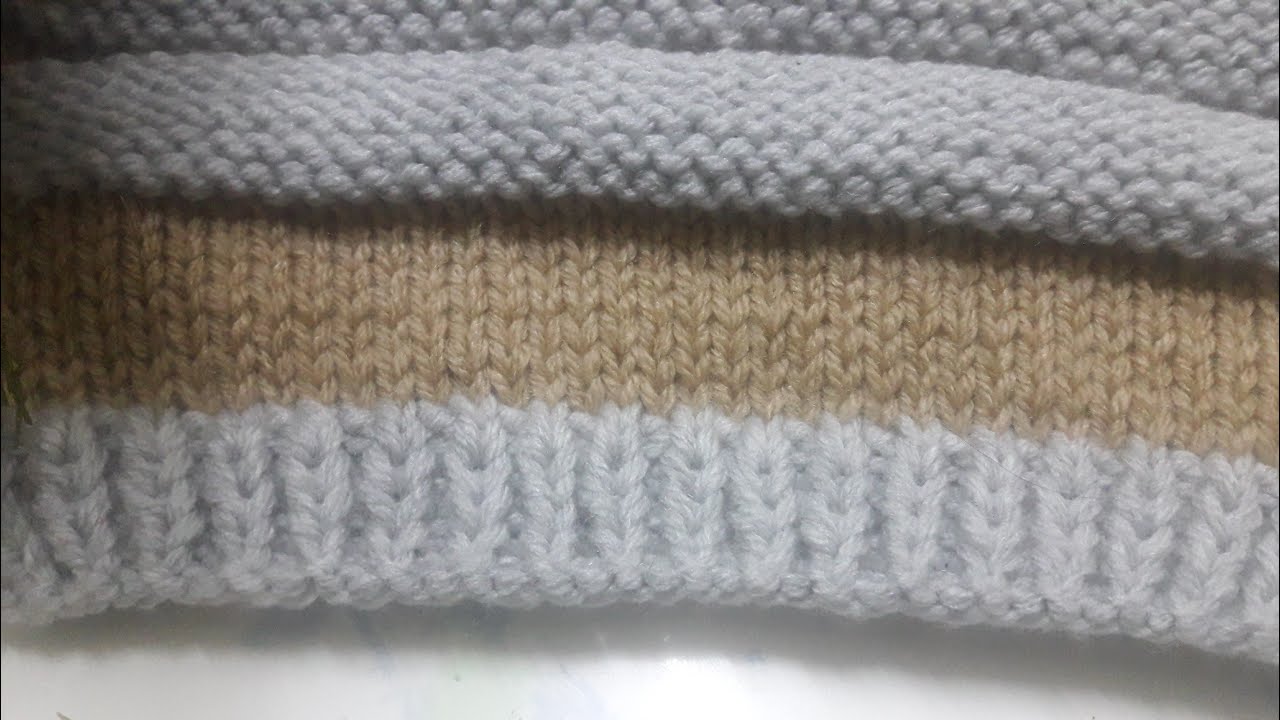 تريكو سر الريب او الاستك في البلوز الاجنبيه