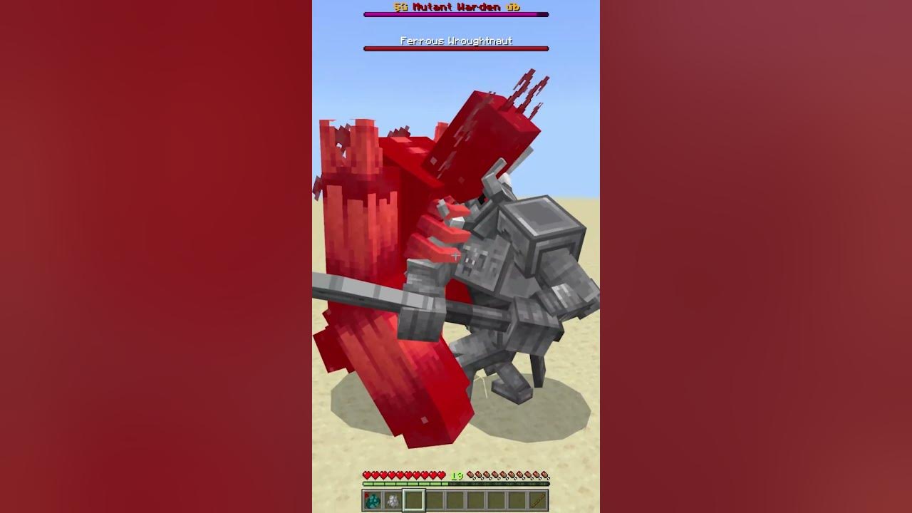 MUTANT WARDEN Vs Ferrous Wroughtnaut, Iron golem