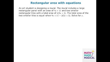 How to Find the Area of a Rectangle Using Equations | Algebra Made Easy