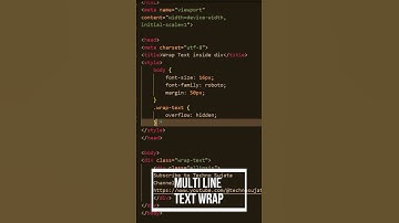 How to add three dots (...) in Single & Multiline text using css