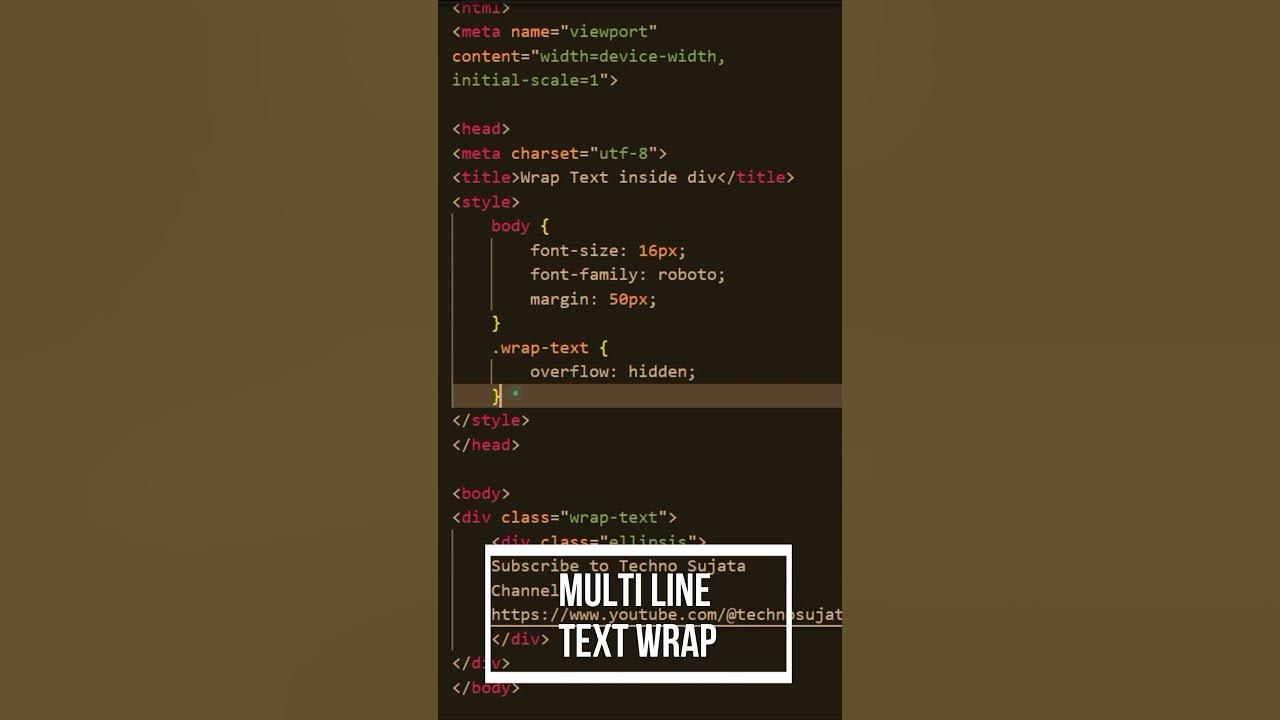 How to add three dots (...) in Single & Multiline text using css - YouTube