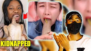 TikTok Mukbangs are OUT OF CONTROL.  | KIDNAPPED Tiktokers eating Food