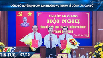 CÔNG BỐ QUYẾT ĐỊNH CỦA BAN THƯỜNG VỤ TỈNH ỦY VỀ CÔNG TÁC CÁN BỘ