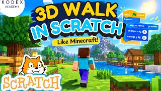 How to Make a 3D Walking in Scratch | Minecraft-Style 3D scratch Tutorial