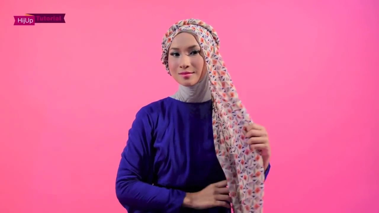 Tutorial Cara Pakai Hijab Hijab Tutorial Half Twisted By Ajeng