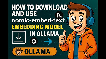 How to download and use nomic-embed-text embedding model in ollama