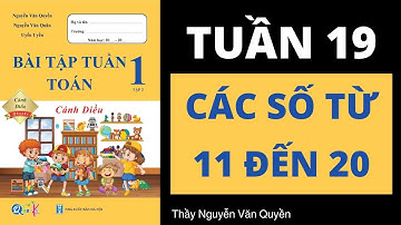Toán Lớp 1 Cánh Diều | Tuần 19 | Các số 11,12,13 cho đến 20 | Thầy Nguyễn Văn Quyền