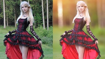 How to Blur background in photoshop cs6 | soft light photo effect