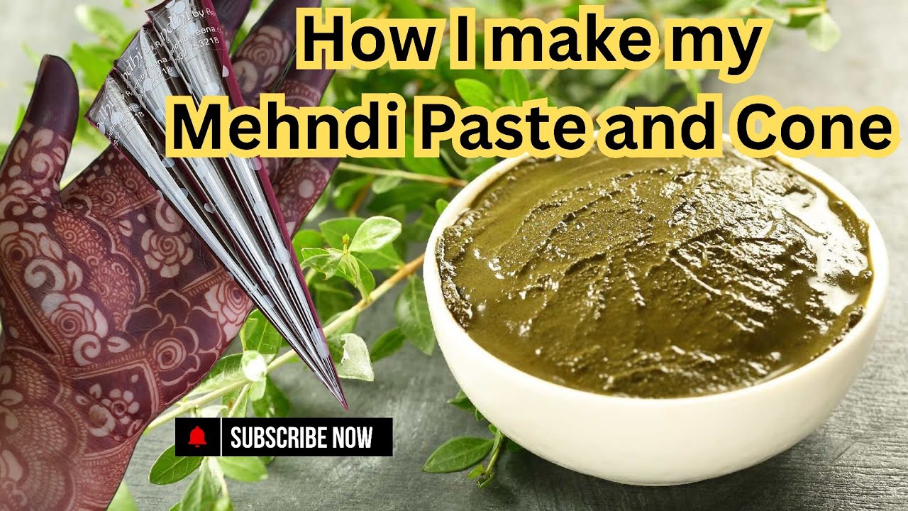 Mehndi Mixology | Mehndi Paste Making Tutorial | CREATE Your Own Mehndi Paste and Cones at Home?