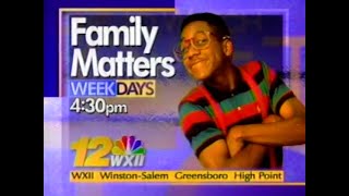 November 13, 1995 Commercial Breaks – WXII (NBC, Greensboro-High Point-Winston Salem)