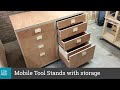 Mobile Tool Stand with storage drawers - Extra detailed explanation on drawer construction