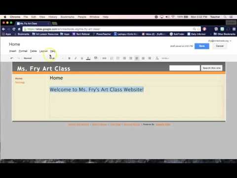 Format Text - Google Sites Beginner
