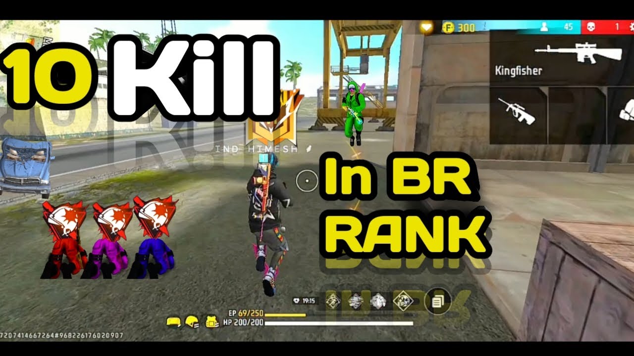 10 Kill in BR Rank Match || Free fire max FUll gameplay || in Br rank ...
