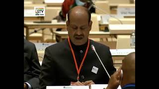 LS Speaker Om Birla speaks at the World Conference of Speakers of Parliaments in Vienna.