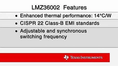 Simplify Wide VIN Design with the LMZ36002, the Industry's Smallest 60V Power Module