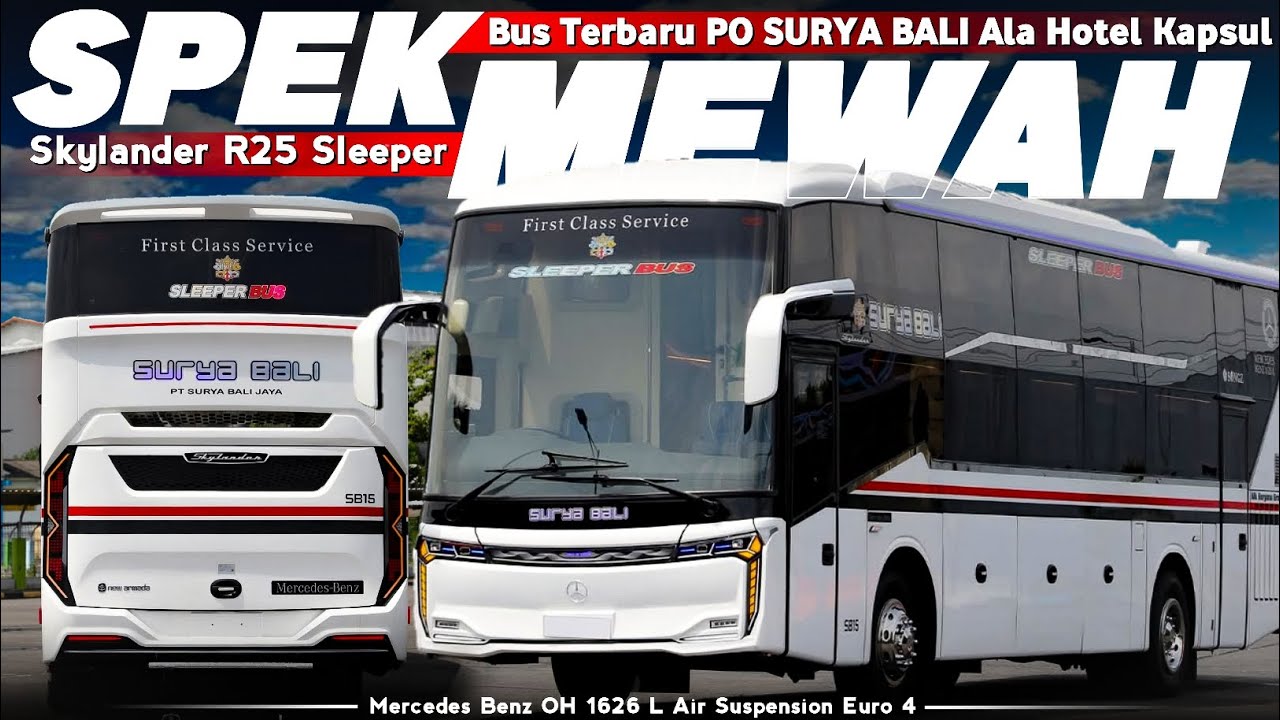 Mewah sekali...‼️ RILIS bus baru SURYA BALI - Skylander R 25 "Denpasar - Jepara"