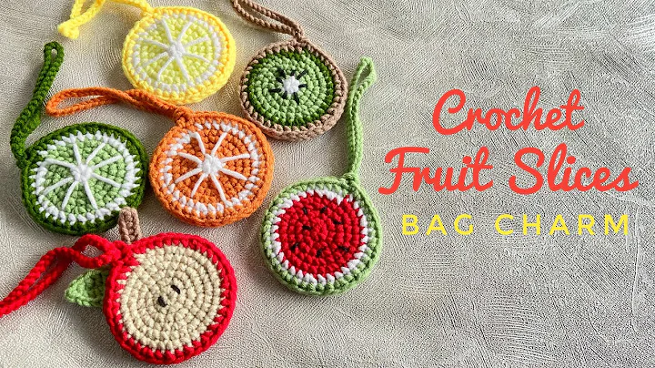 Tasty Fruit-inspired Crochet Bag Charm