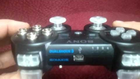Black Dualshock 3 W/ Blue leds and all clear buttons