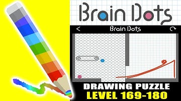Brain Dots - Draw and Solve : Level 169-180 - Easy Way To Win (ios Gameplay)