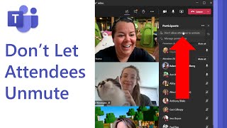 Don't allow attendees to unmute in Microsoft Teams meetings
