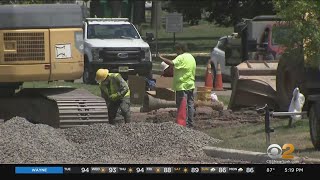 Water Main Break In Edison, N.J.