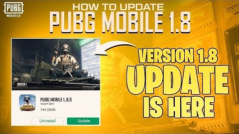 How to Update 1.8 Version | How to Download New Version | Pubg Mobile