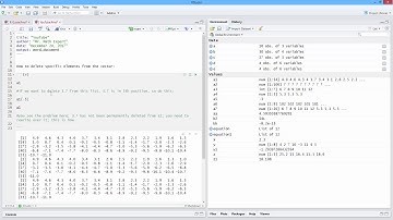 How to Delete Specific Elements from a Vector in R: Example 1. [HD]